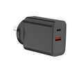 45W PD Fast Charger AU Plug, Dual Port USB-C + USB-A Wall Charger for Laptops, iPhone & Samsung
