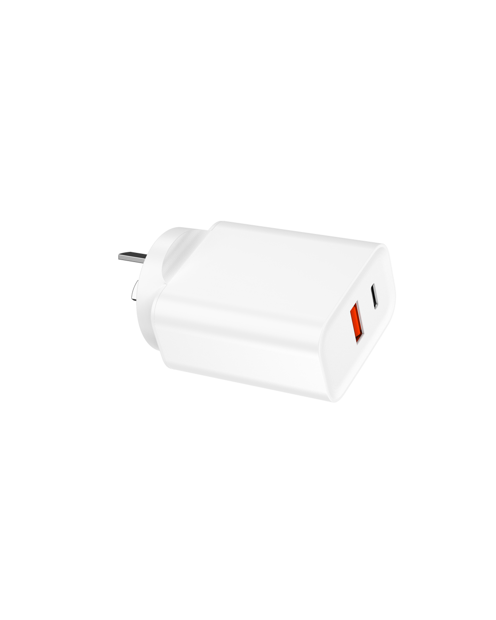 45W PD Fast Charger AU Plug, Dual Port USB-C + USB-A Wall Charger for Laptops, iPhone & Samsung