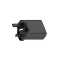 20W PD Fast Charger UK Plug, Dual Port USB-C + USB-A Wall Charger for iPhone & Samsung