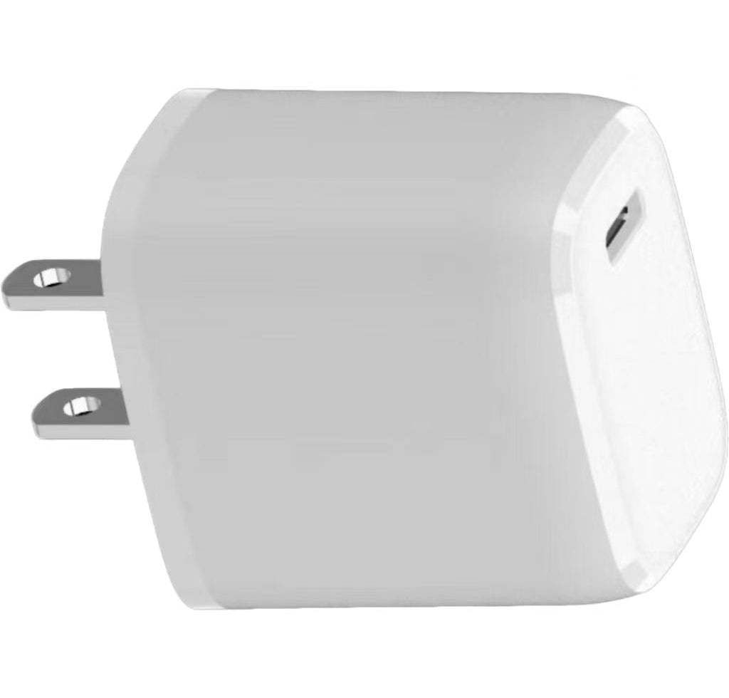 20W PD GaN Fast Charger US Plug, Single USB-C Wall Charger for iPhone & Samsung
