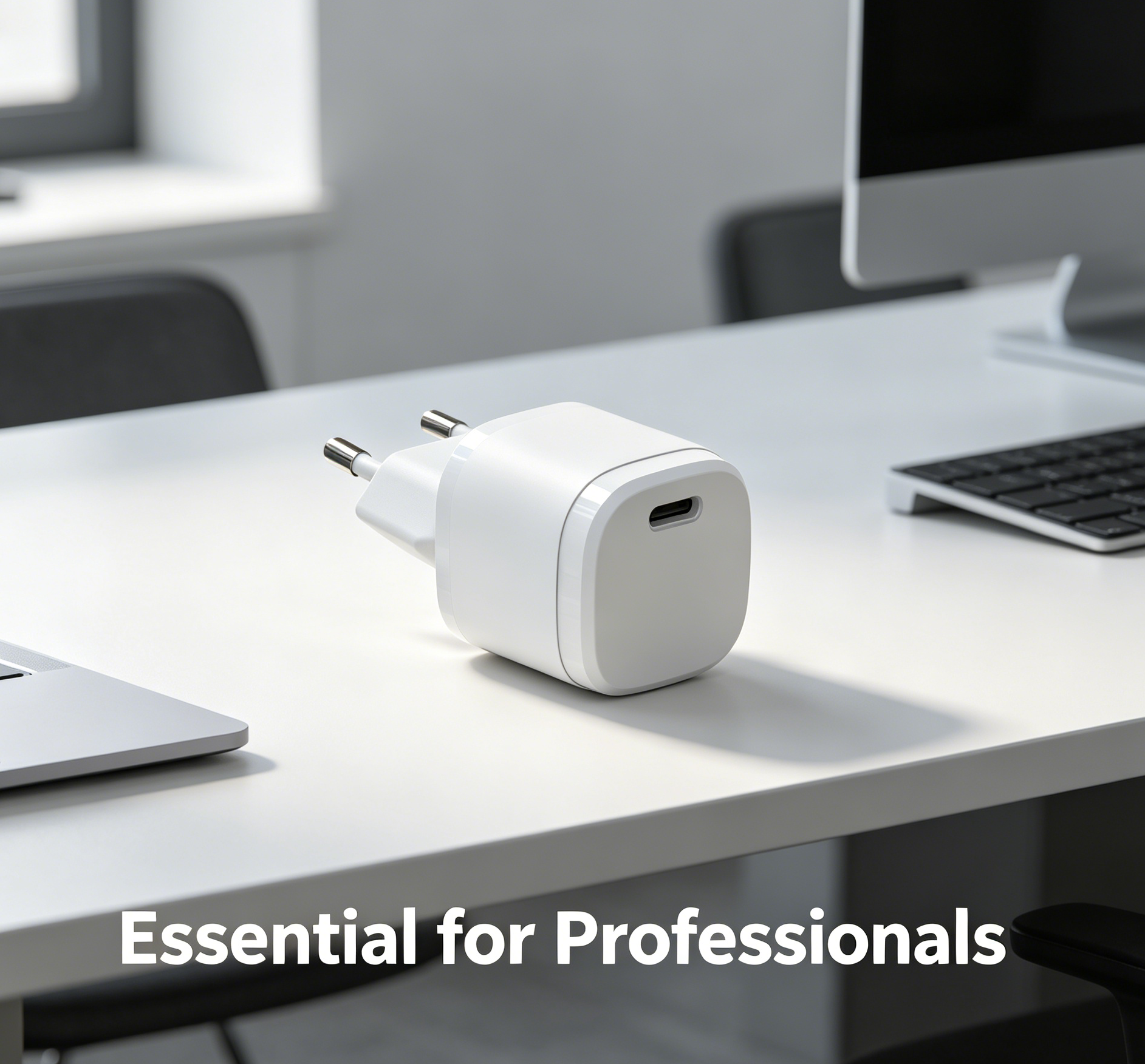 18W PD Fast Charger EU Plug, Single Port USB-C Wall Charger for iPhone & Samsung