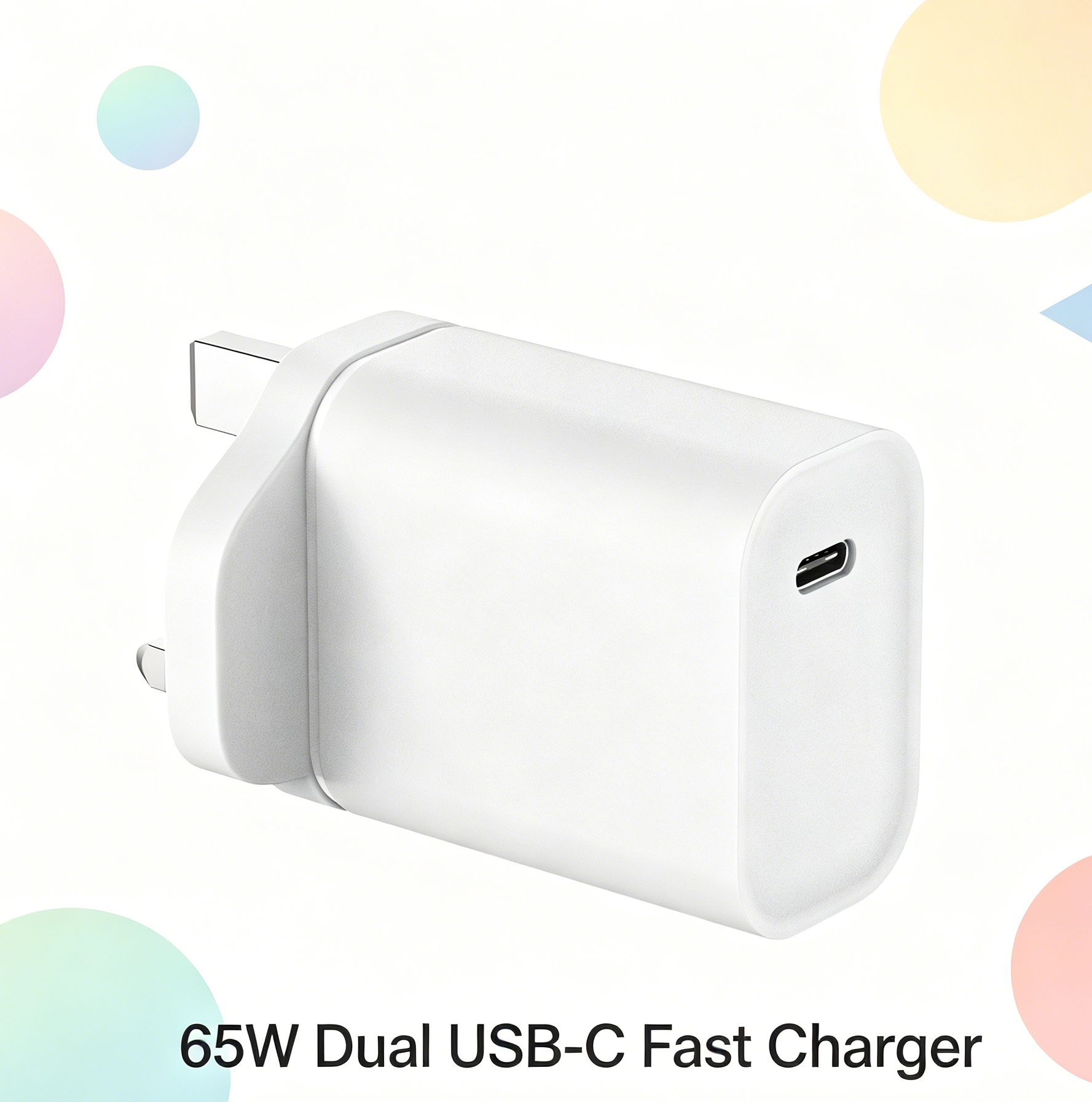 35W PD Fast Charger UK Plug, Single Port USB-C Wall Charger for iPhone & Samsung
