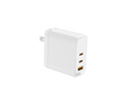 65W PD Fast Charger US Plug, 3-Port 2C1A Wall Charger for Laptops & Phones