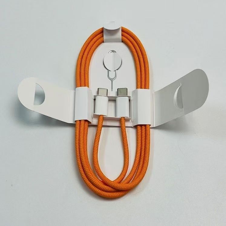 60W USB-C to USB-C Fast Charging Cable, Braided Charger Cord for iPhone 16, Laptops & Samsung