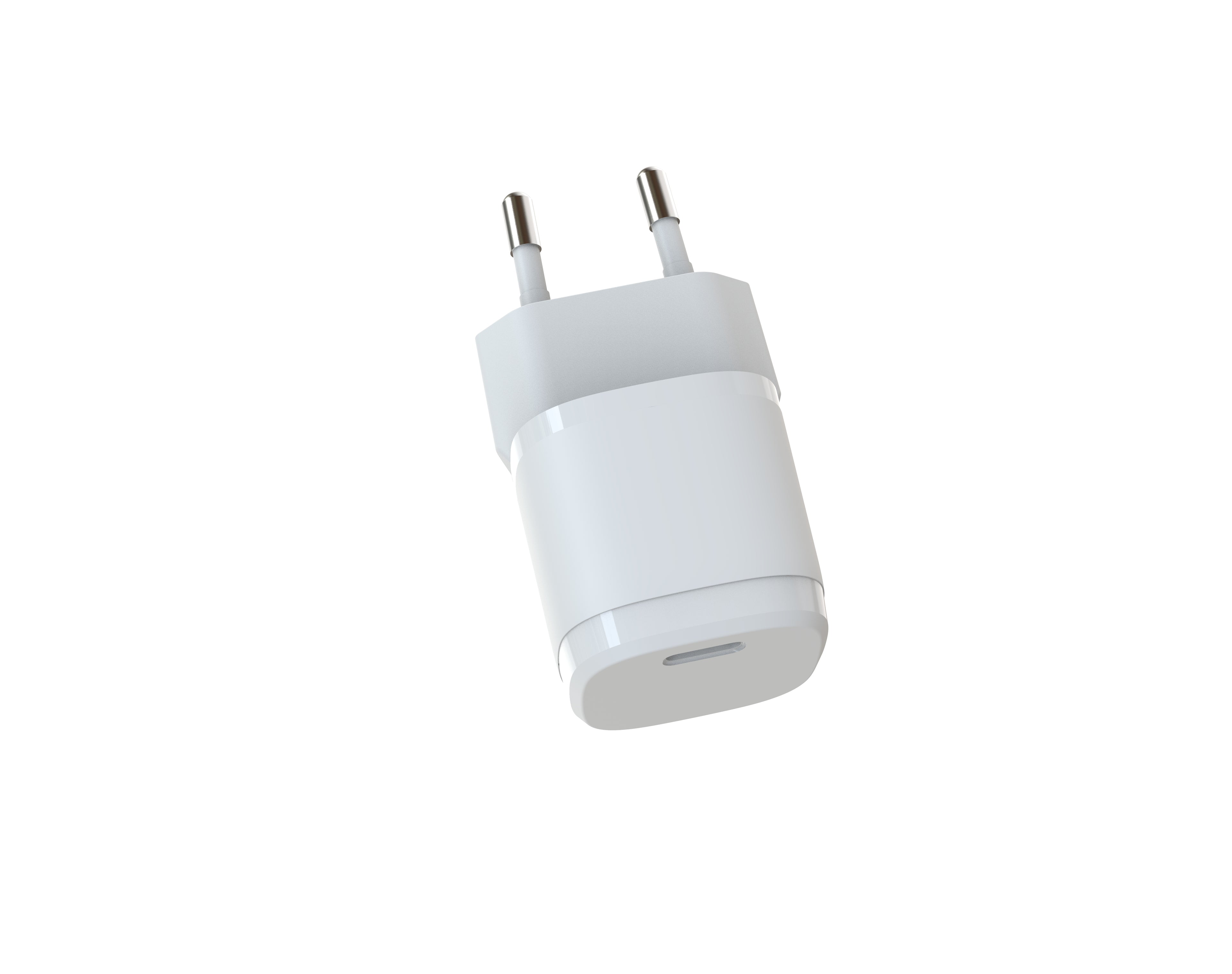 18W PD Fast Charger EU Plug, Single Port USB-C Wall Charger for iPhone & Samsung