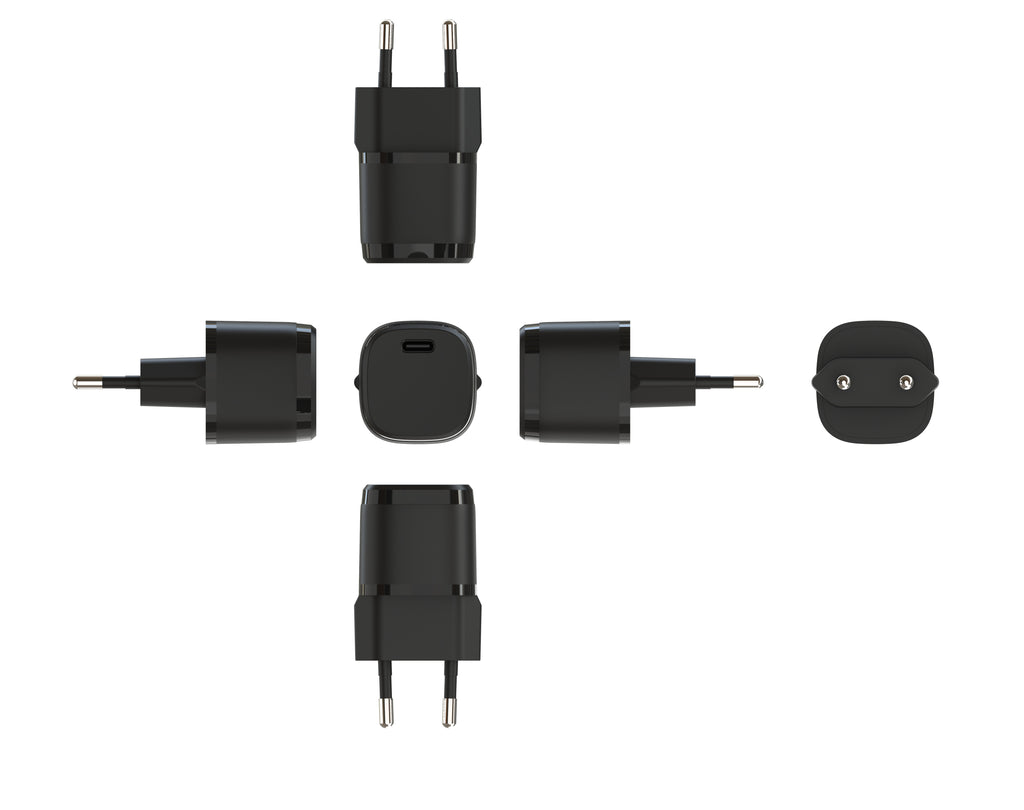 20W PD Fast Charger EU Plug, Single Port USB-C Wall Charger for iPhone & Samsung