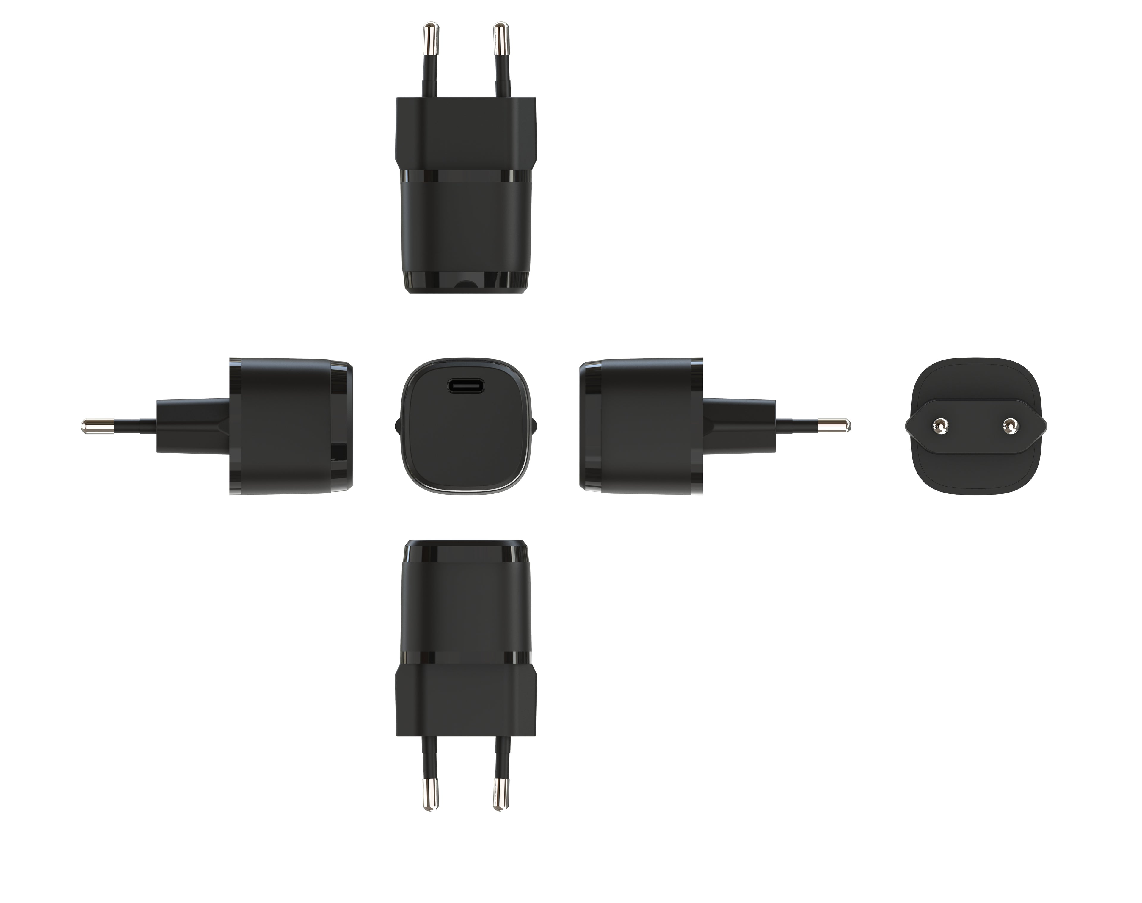 20W PD Fast Charger EU Plug, Single Port USB-C Wall Charger for iPhone & Samsung