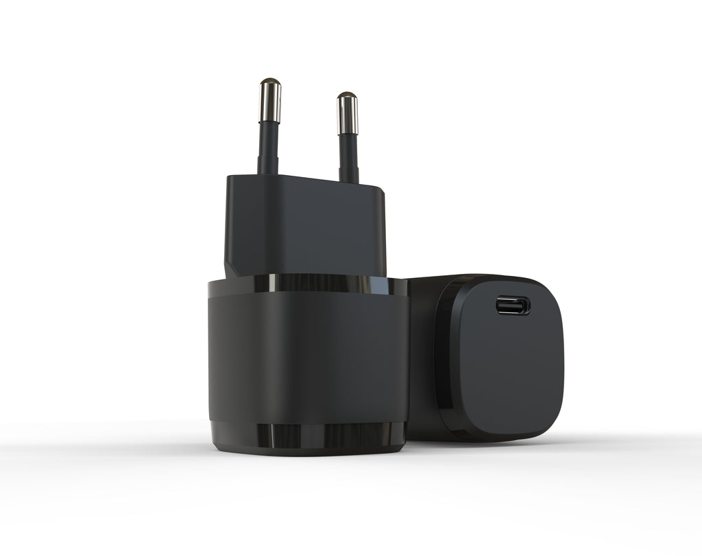 20W PD Fast Charger EU Plug, Single Port USB-C Wall Charger for iPhone & Samsung