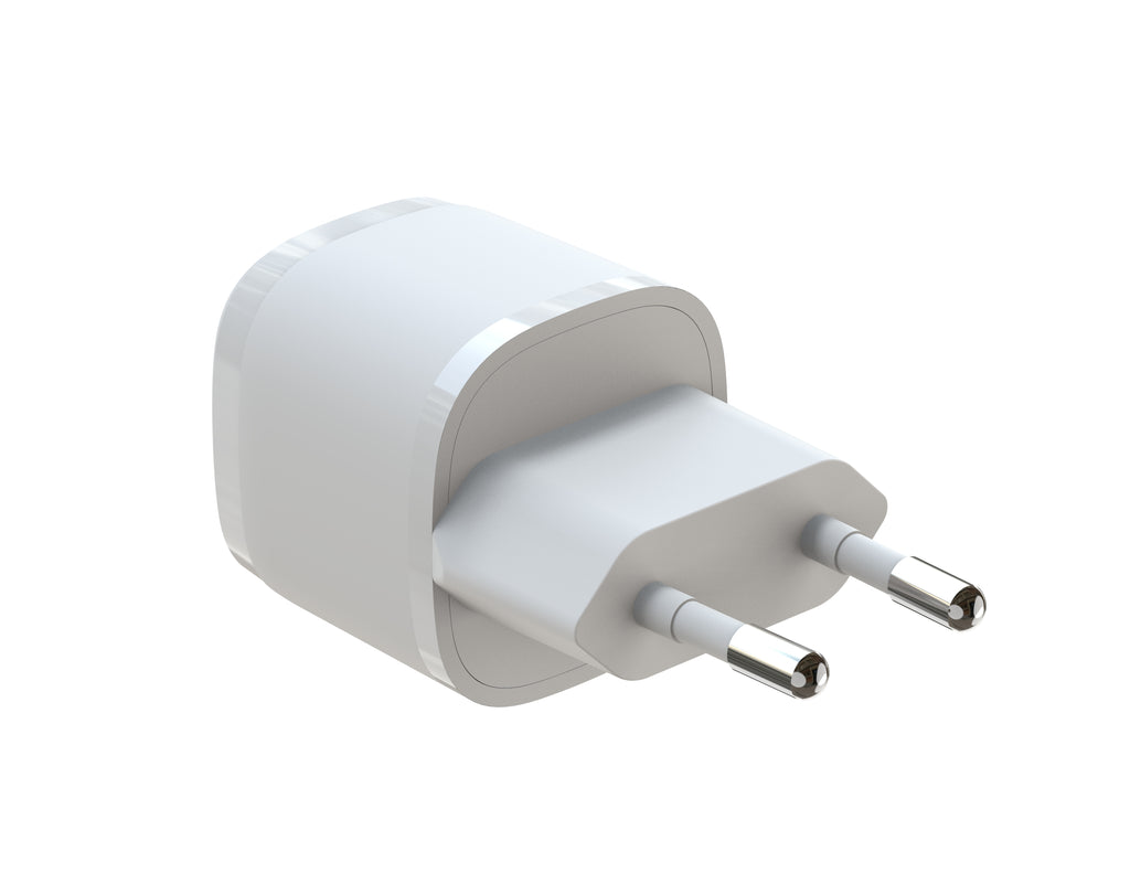 18W PD Fast Charger EU Plug, Single Port USB-C Wall Charger for iPhone & Samsung
