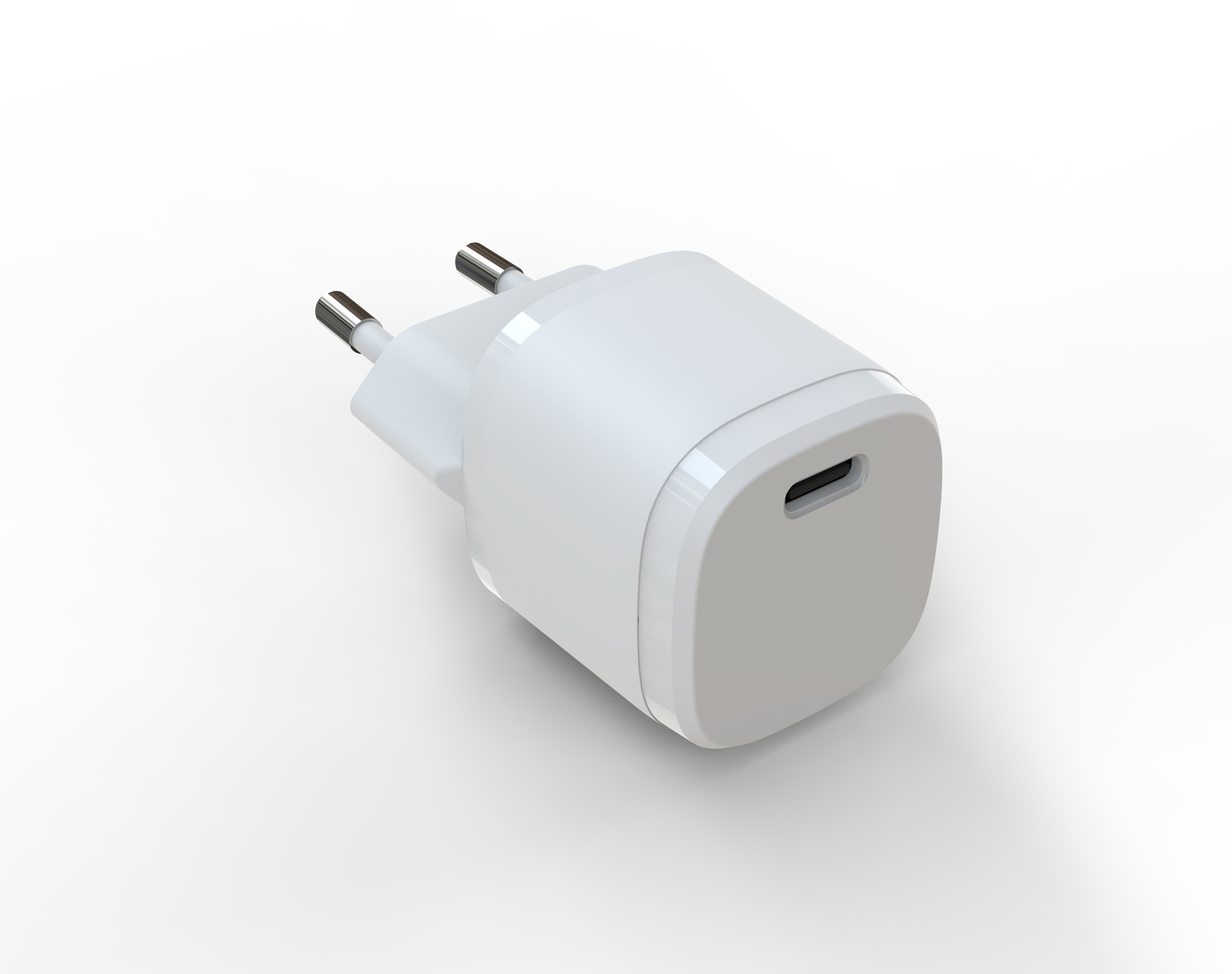 18W PD Fast Charger EU Plug, Single Port USB-C Wall Charger for iPhone & Samsung